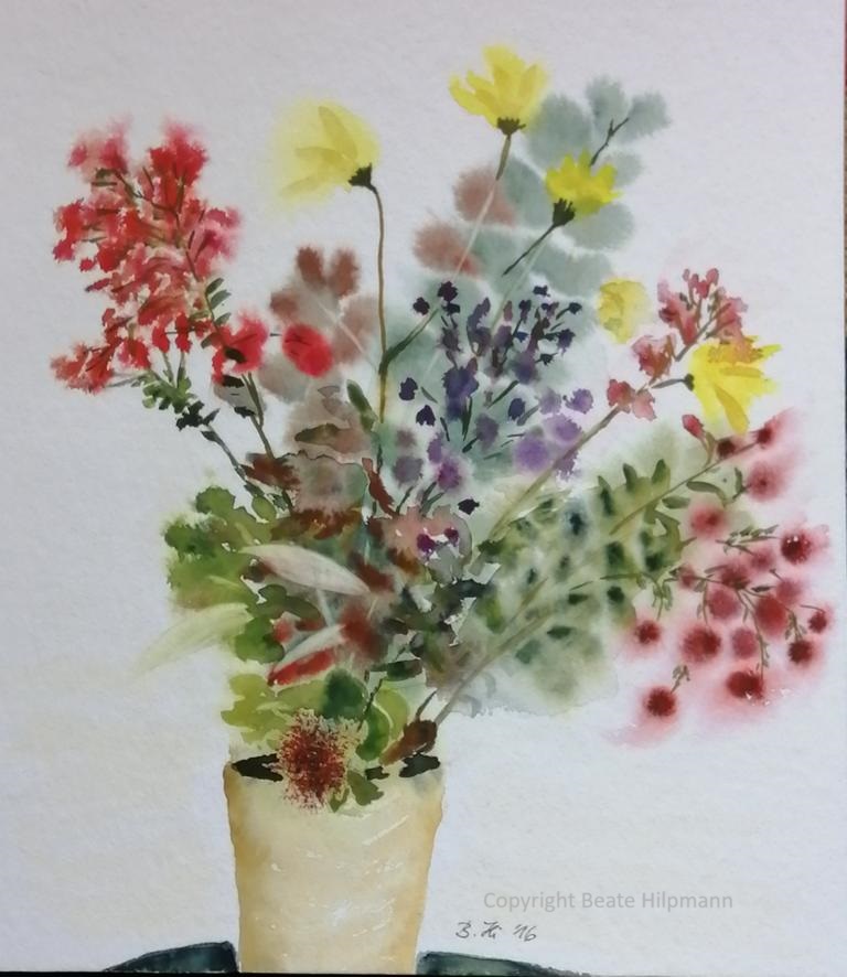 Herbstblumenstrauß