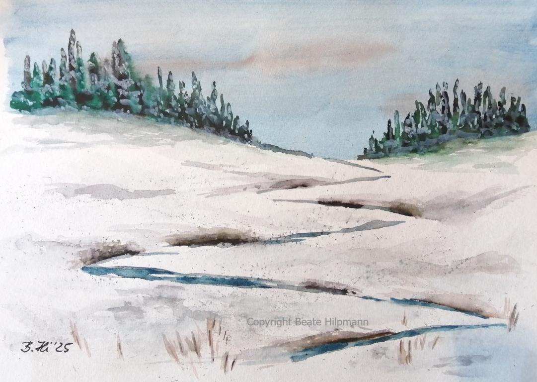 Bach im Winter