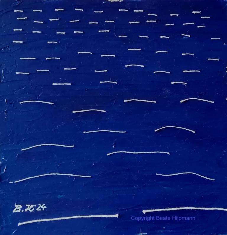 Komposition in Blau